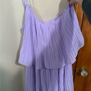 Lavender Pleated Dress